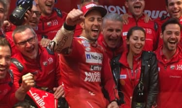 Mission Winnow Ducati team in joy in Qatar GP